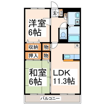 間取図 エンゼルシャトーⅡ