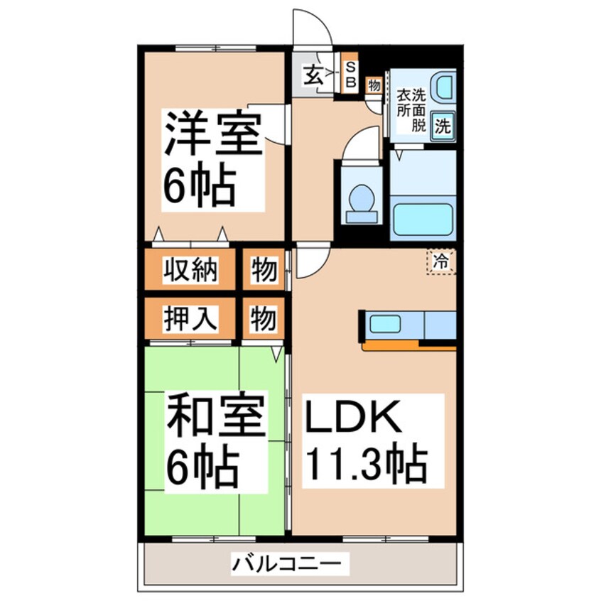 間取図 エンゼルシャトーⅡ