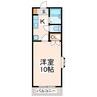 プチフォーラム15 1Kの間取り