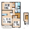 エスペランサ２１ 2LDKの間取り