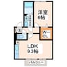ルミエール須屋Ⅰ 1LDKの間取り
