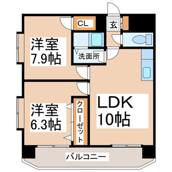 間取図 アメニティ坪井