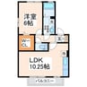 ウィルモア西梶尾 1LDKの間取り