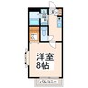 ソレアード城ヶ平 1Kの間取り