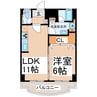 マイハーバー坂本 1LDKの間取り