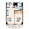 マイハーバー坂本 1LDKの間取り