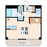 ガウディ清水東 1Rの間取り