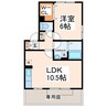 リバティコート 1LDKの間取り