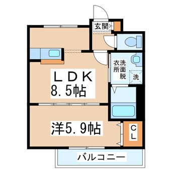 間取図 飛鳥水前寺駅通り