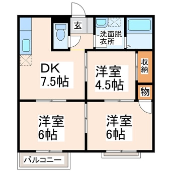 間取図 サンハイツヨシモトⅡ
