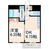デリジェンテ大窪 1DKの間取り