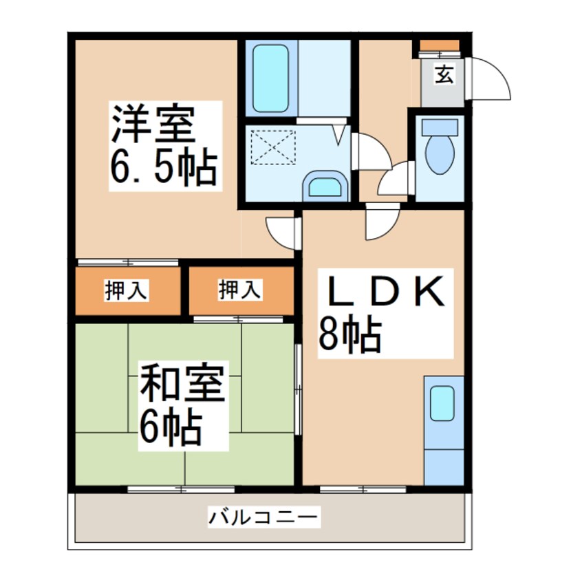 間取図 クリスタルヴィラ