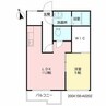 ベルテック須屋Ⅰ 1LDKの間取り