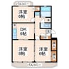 ラフィーネハイツコガ 3DKの間取り