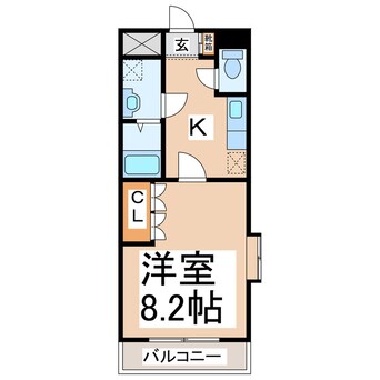 間取図 産交バス（熊本市周辺）/御馬下 徒歩3分 1階 築17年