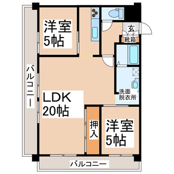 間取図 ダイアパレス京町台