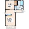 サンリッチ 1LDKの間取り