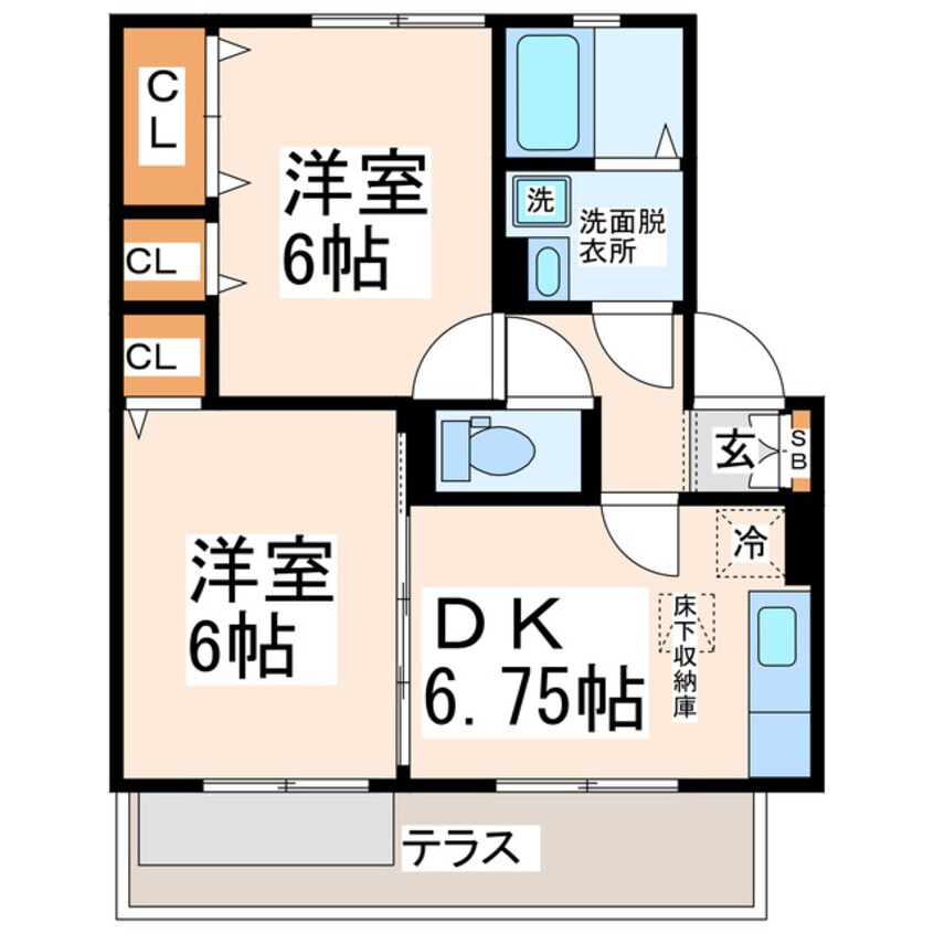 間取図 オークスドュール・ウルゲ