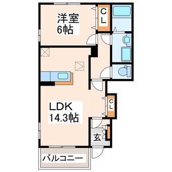 間取図 メゾン・ジェルメⅠ、Ⅱ、Ⅲ、Ⅳ