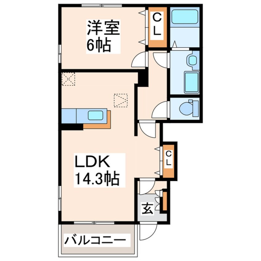 間取図 メゾン・ジェルメⅠ、Ⅱ、Ⅲ、Ⅳ