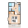 サンハイツ永村 1Kの間取り