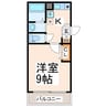 アイビーマンション新水前寺 1Kの間取り