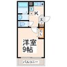 アイビーマンション新水前寺 1Kの間取り