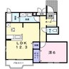 プラシードＡ 1LDKの間取り