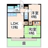 サンライフレグルス 2LDKの間取り