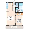 グランディール（麻生田） 1LDKの間取り