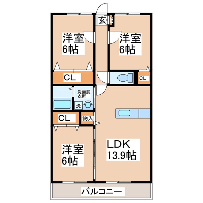 間取図 ルミエール（山室）