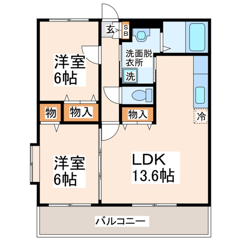 間取図 シャトー・ヴェレゾンⅡ