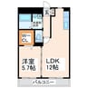 清水東町マンション 1LDKの間取り