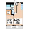 清水東町マンション 1LDKの間取り