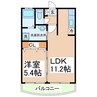 熊本電気鉄道藤崎線/八景水谷駅 徒歩4分 2階 築19年 1LDKの間取り