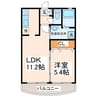 グランディールⅠ 1LDKの間取り
