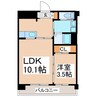 ＬＳ薬園 1LDKの間取り