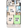 ロイヤルコーポＮＡＫＡＮＯ 3DKの間取り