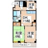 ロイヤルコーポＮＡＫＡＮＯ 3DKの間取り