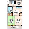 ロイヤルコーポＮＡＫＡＮＯ 3DKの間取り