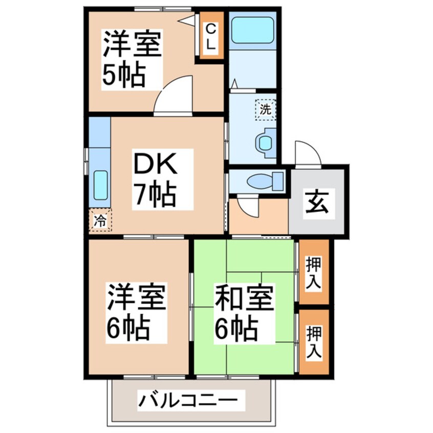 間取図 ディアス徳王　壱番館・弐番館