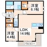 シャーメゾンprost 2LDKの間取り