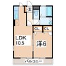 産交バス（熊本市周辺）/菊陽バイパス入口 徒歩3分 2階 築16年 1LDKの間取り