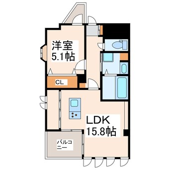 間取図 産交バス（熊本市）/小山団地 徒歩3分 3階 築7年