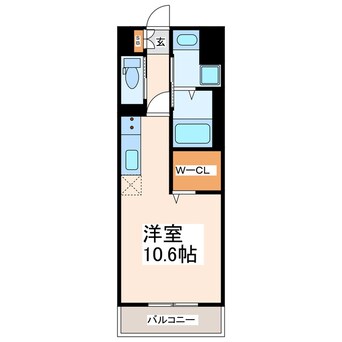 間取図 産交バス（熊本市）/新南部入口 徒歩5分 2階 築1年