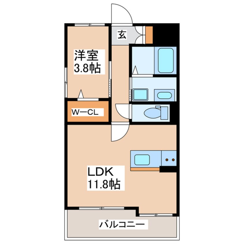間取図 MA CHAMBRE