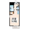 エレイネ菊陽 1Rの間取り