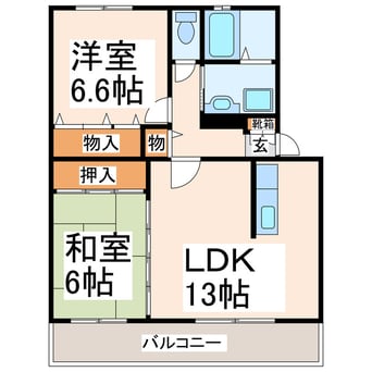 間取図 花の木二番館