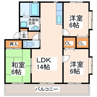 間取図 花の木二番館