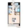 Brillante Piazza(ブリランテ ピアッツァ) 1Rの間取り